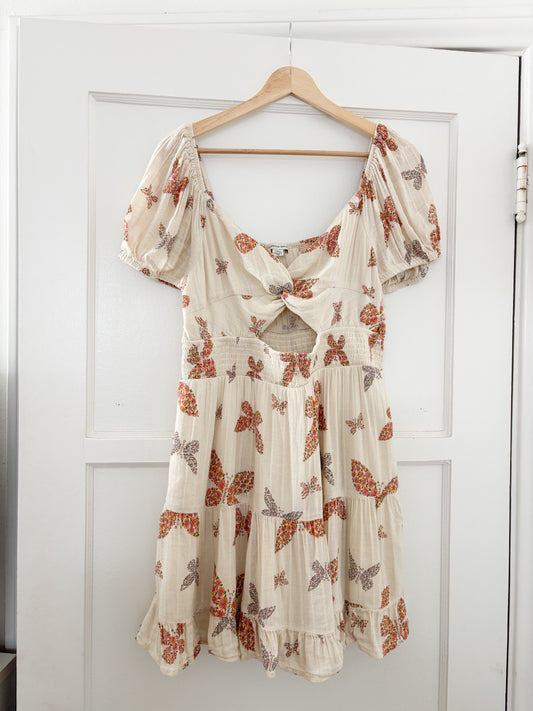 AE Floral Smocked Dress (L)
