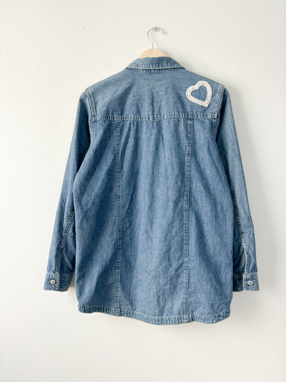 Vintage Marsh landing denim button up