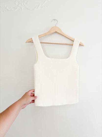 Reformation Julia Ribbed Sweater Tank (S)