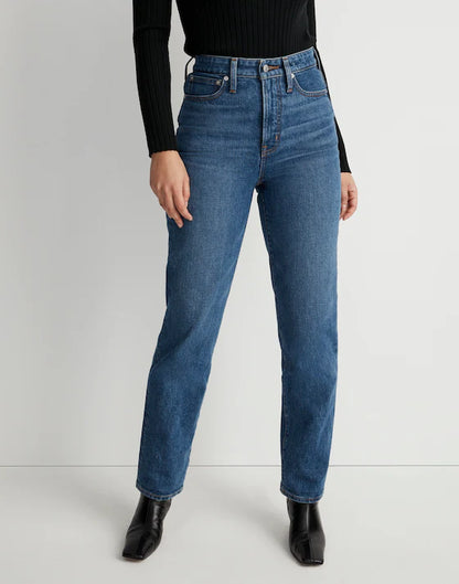 NWOT Madewell Curvy Perfect Vintage Straight Jeans (32)