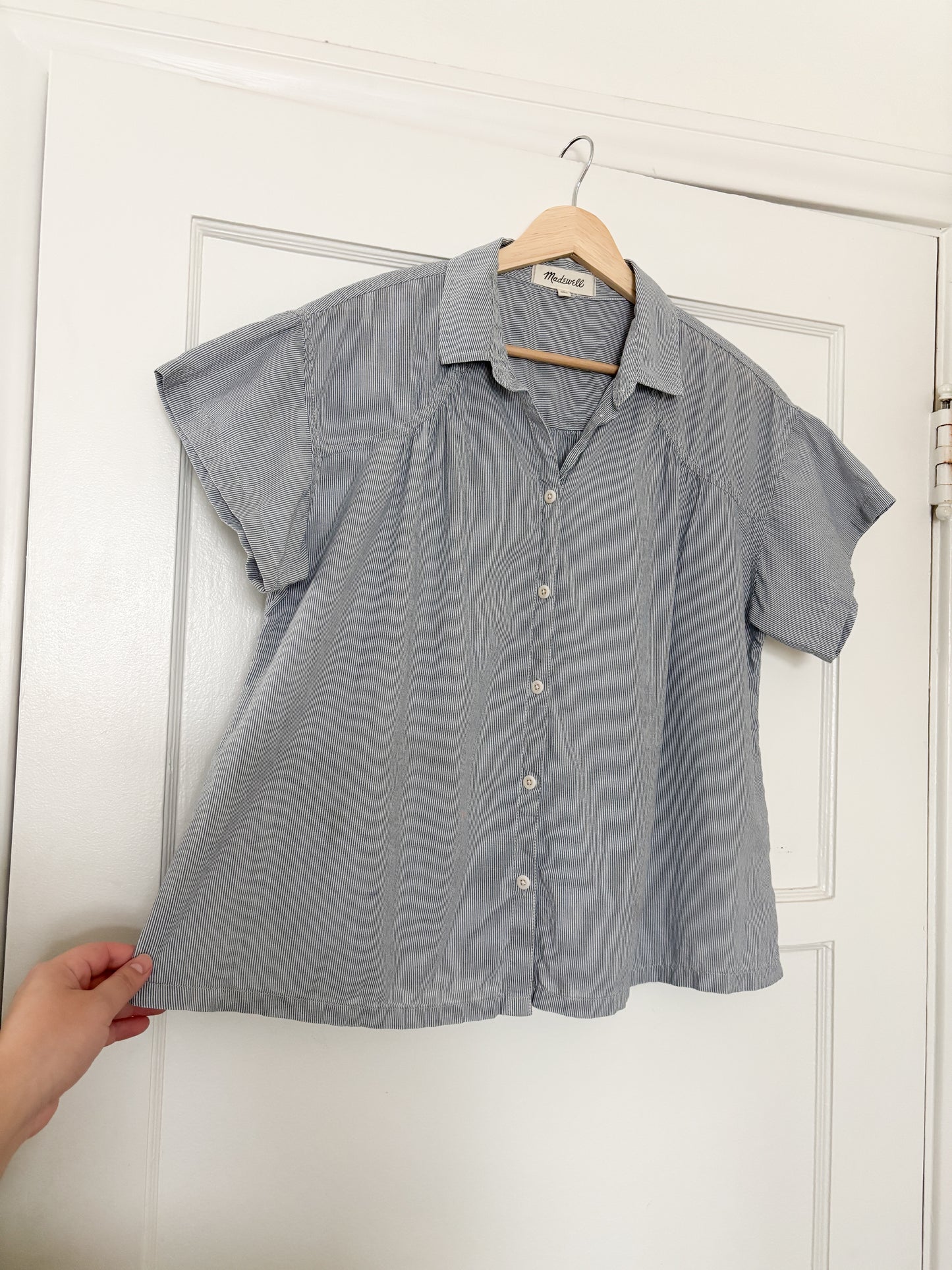 Madewell Striped Button Up Top (M)