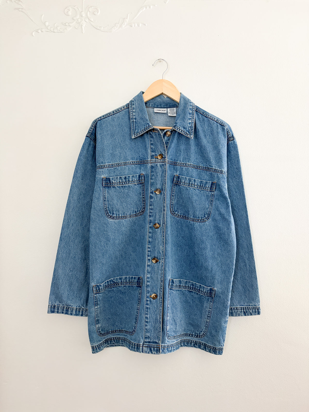 Vintage Denim Chore Jacket (M)