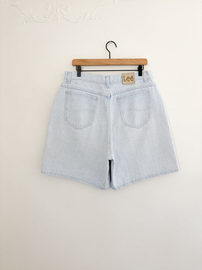 Vintage Light Wash Lee Shorts (32”)