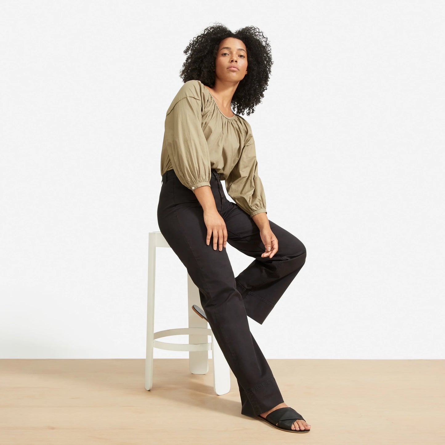 Everlane Lightweight Button-fly Wide Leg Chino Pants (14)