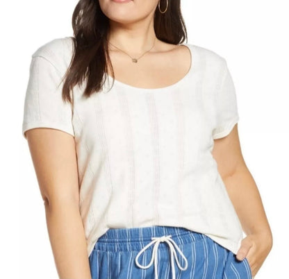 NWT Madewell Pointelle Tee (XXL)