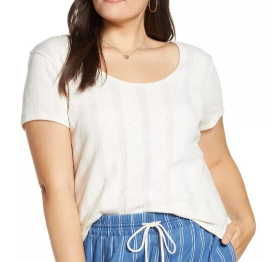 NWT Madewell Pointelle Tee (XXL)