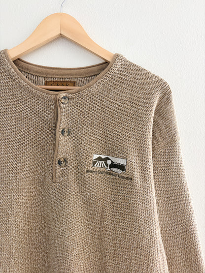 Vintage Henley Sweater (L)