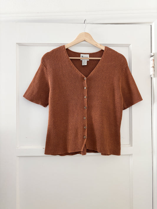 Vintage Rust Knit Top (L)