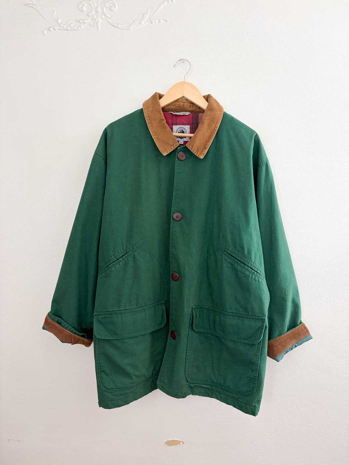 Vintage Green Chore Coat