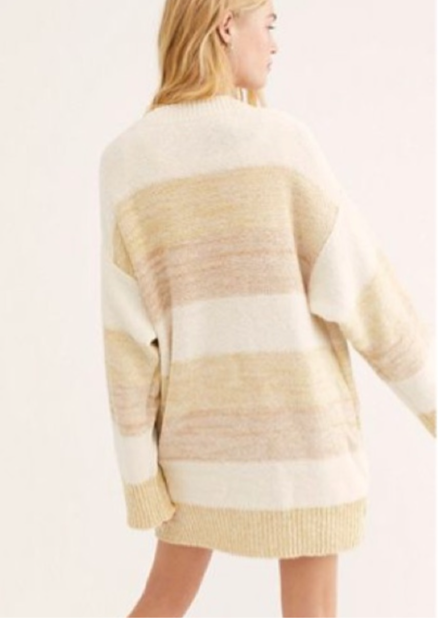Free People Striped Cardigan (L)