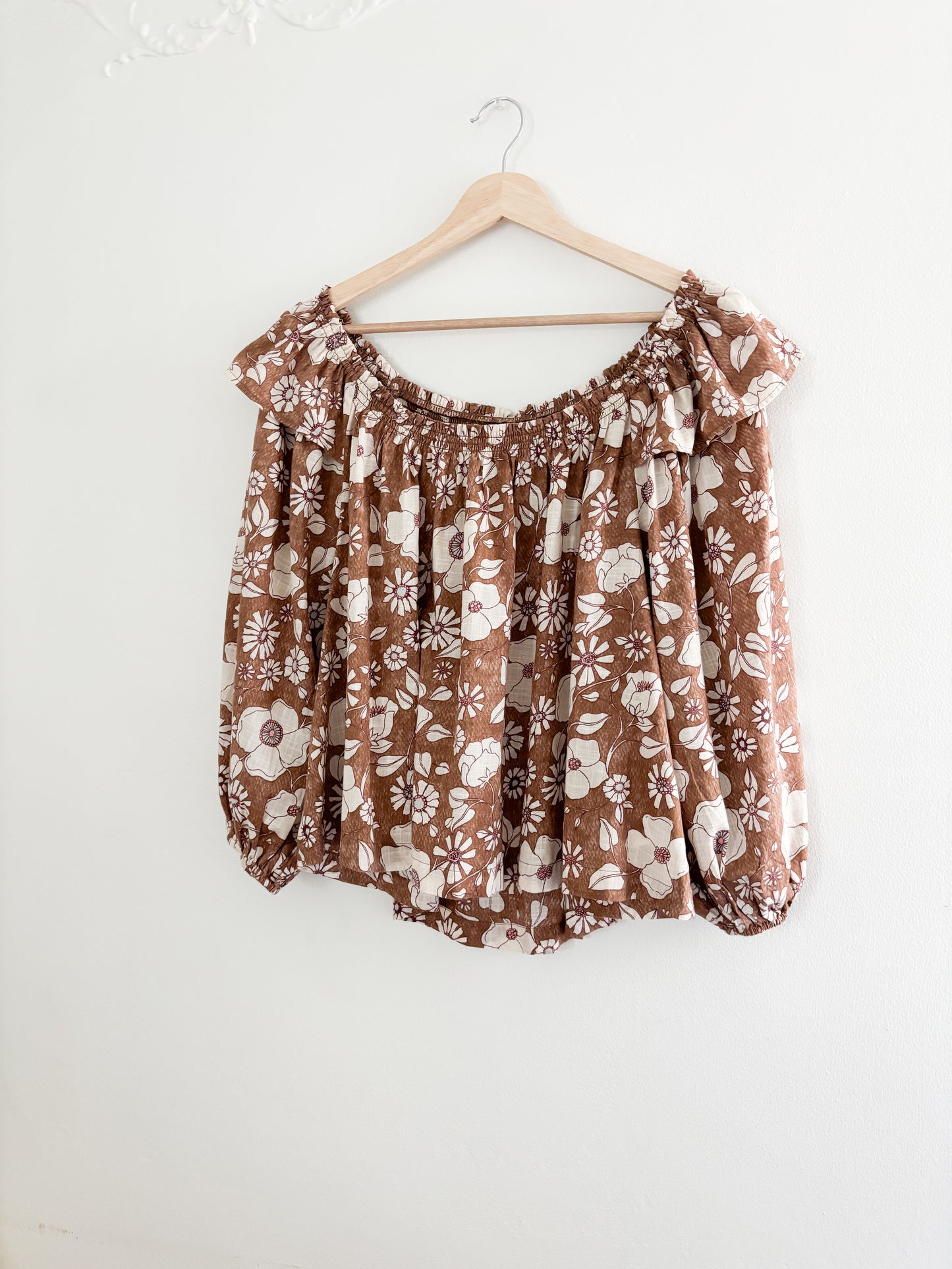 NWT Free People Floral Blouse