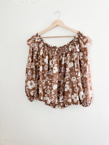 NWT Free People Floral Blouse