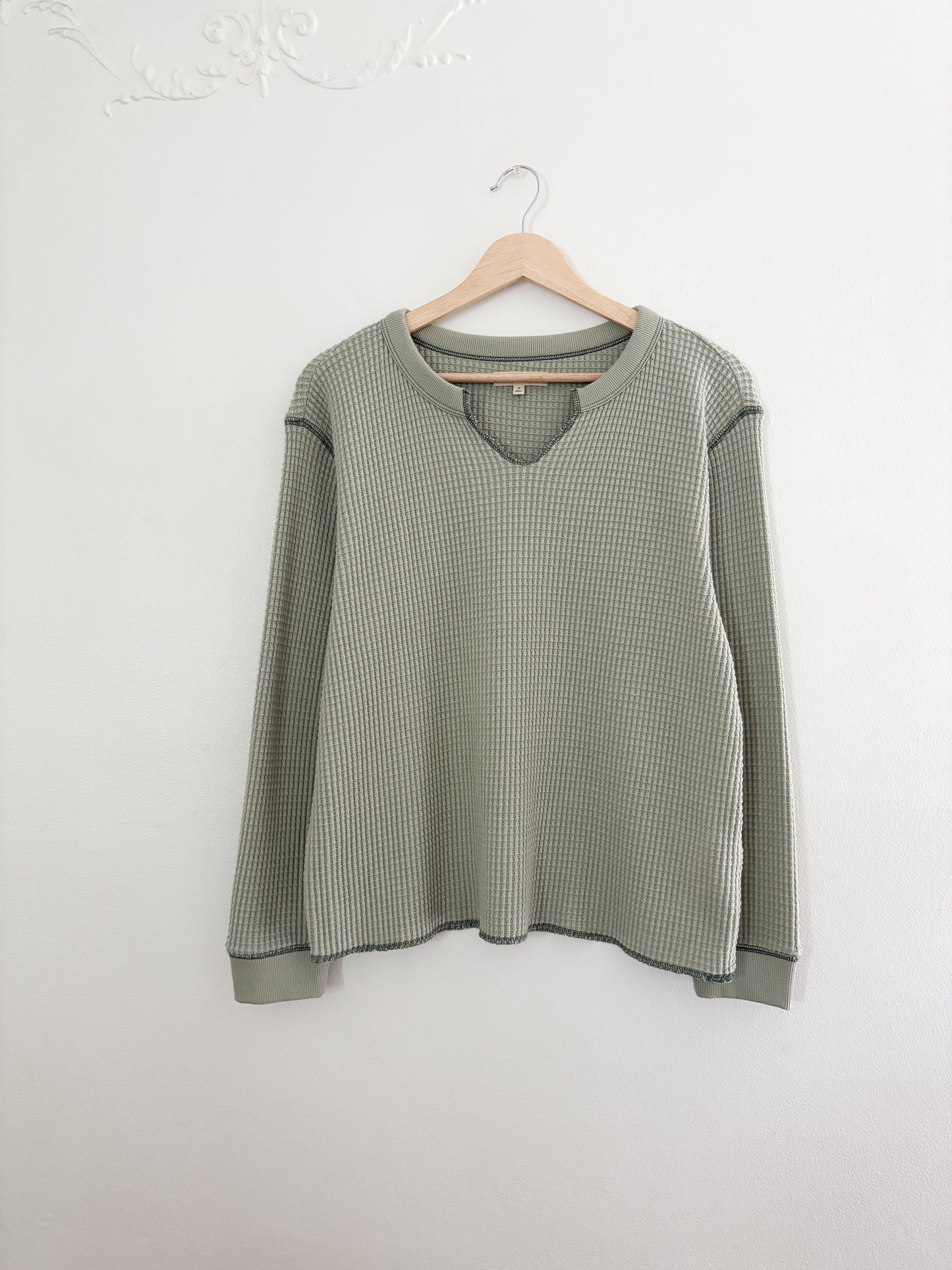 Madewell waffle long sleeve (M)