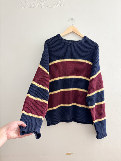 Vintage Eddie Bauer Striped Sweater (M)