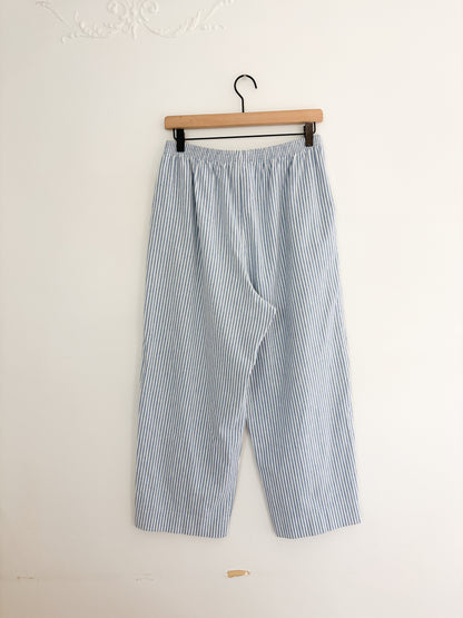 Vintage Blue Striped Easy Pants