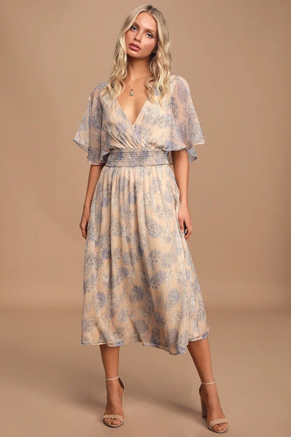 Lulus Floral Dress (M)