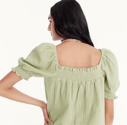 NWT J Crew Gauze Blouse (L/XL)