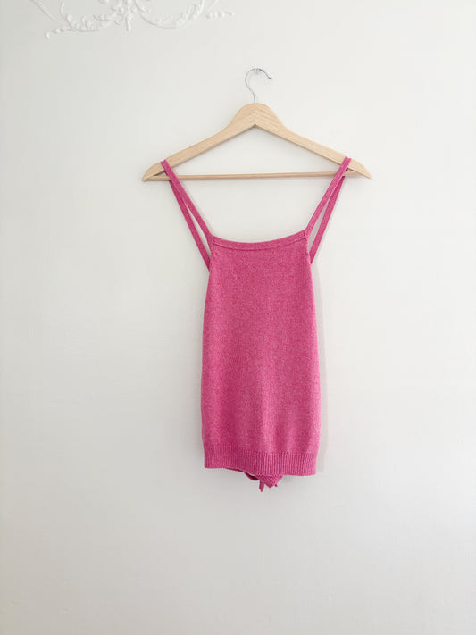 Anthropologie Pink Knit Tank (S)