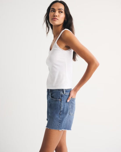 Abercrombie High Rise Dad Short (32)