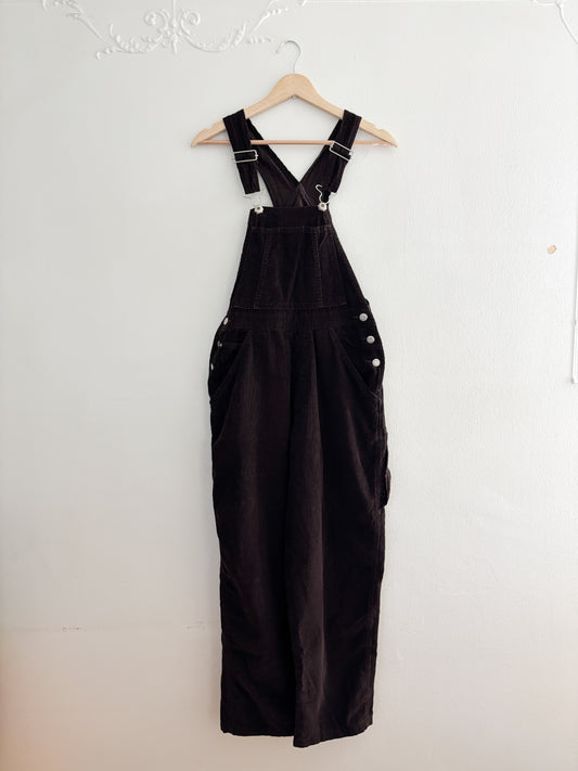 Vintage Old Navy Brown Corduroy Overalls (XS/S)