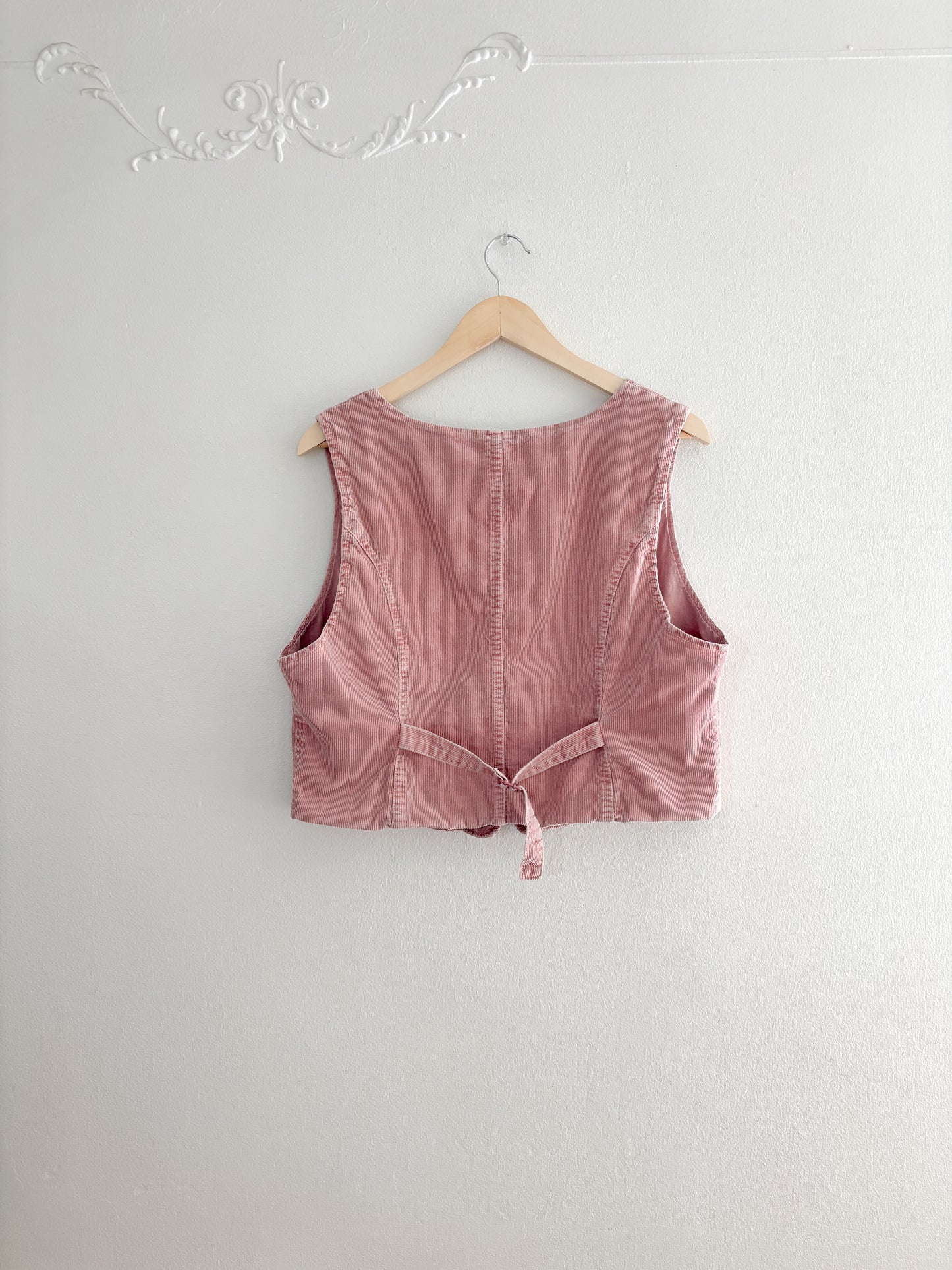 Princess Highway Pink Corduroy Vest (M/L)
