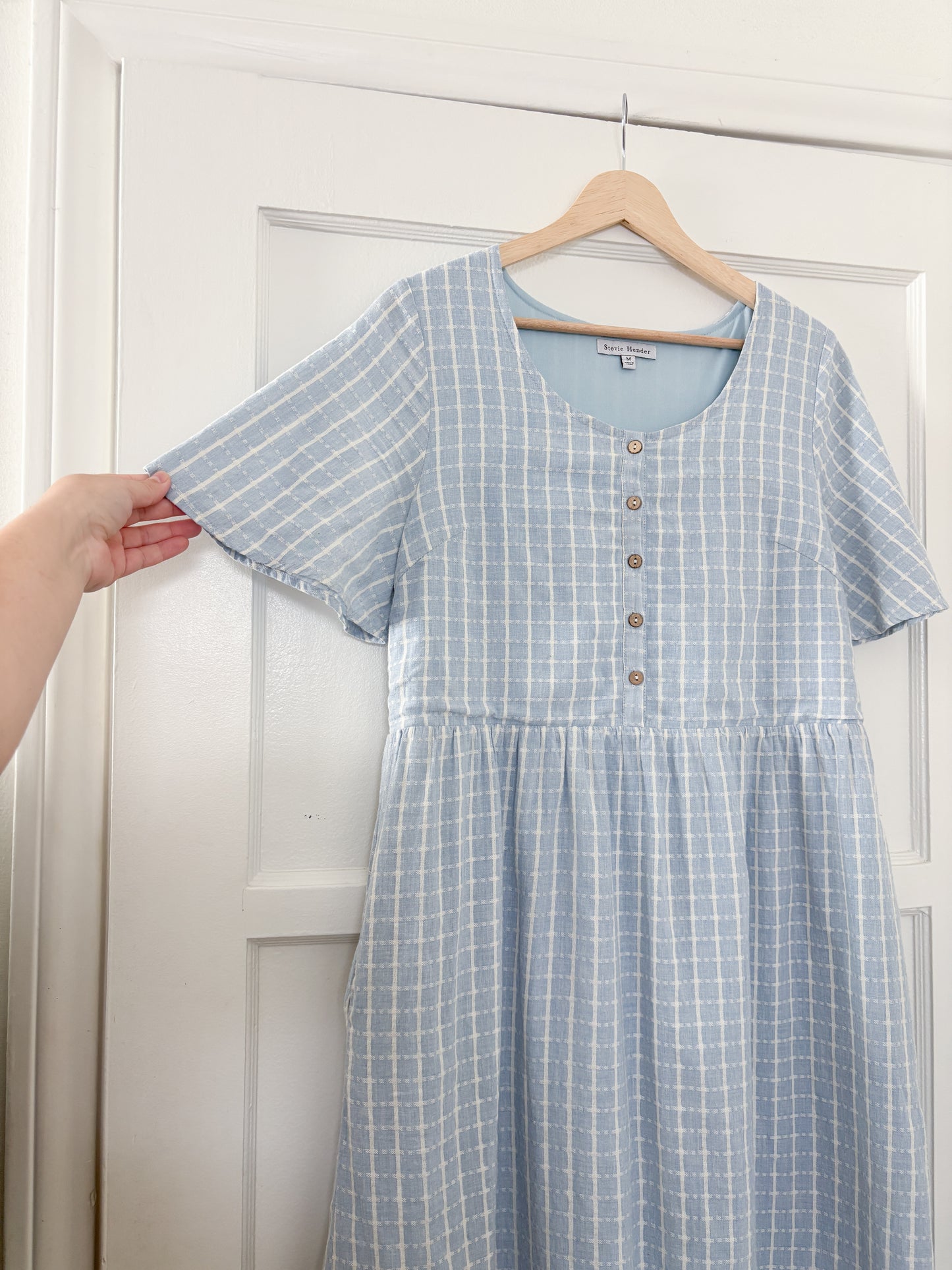 Stevie Hender Plaid Blue Dress (M)