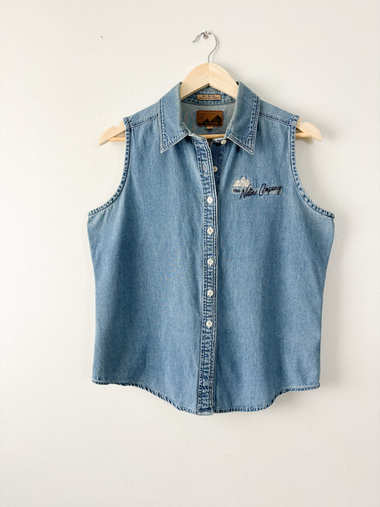 Vintage Denim button down tank