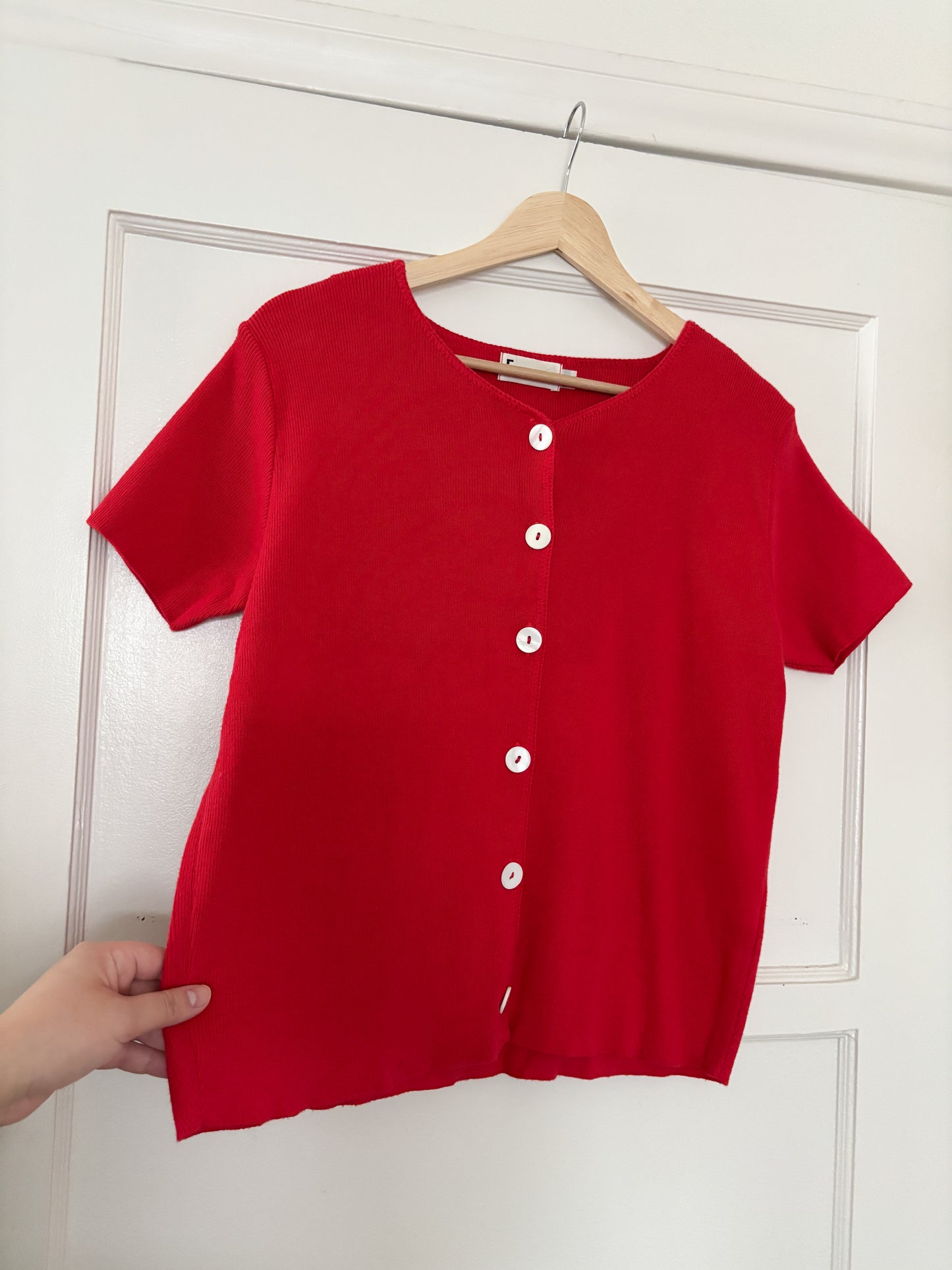 Vintage Red Knit top (S)