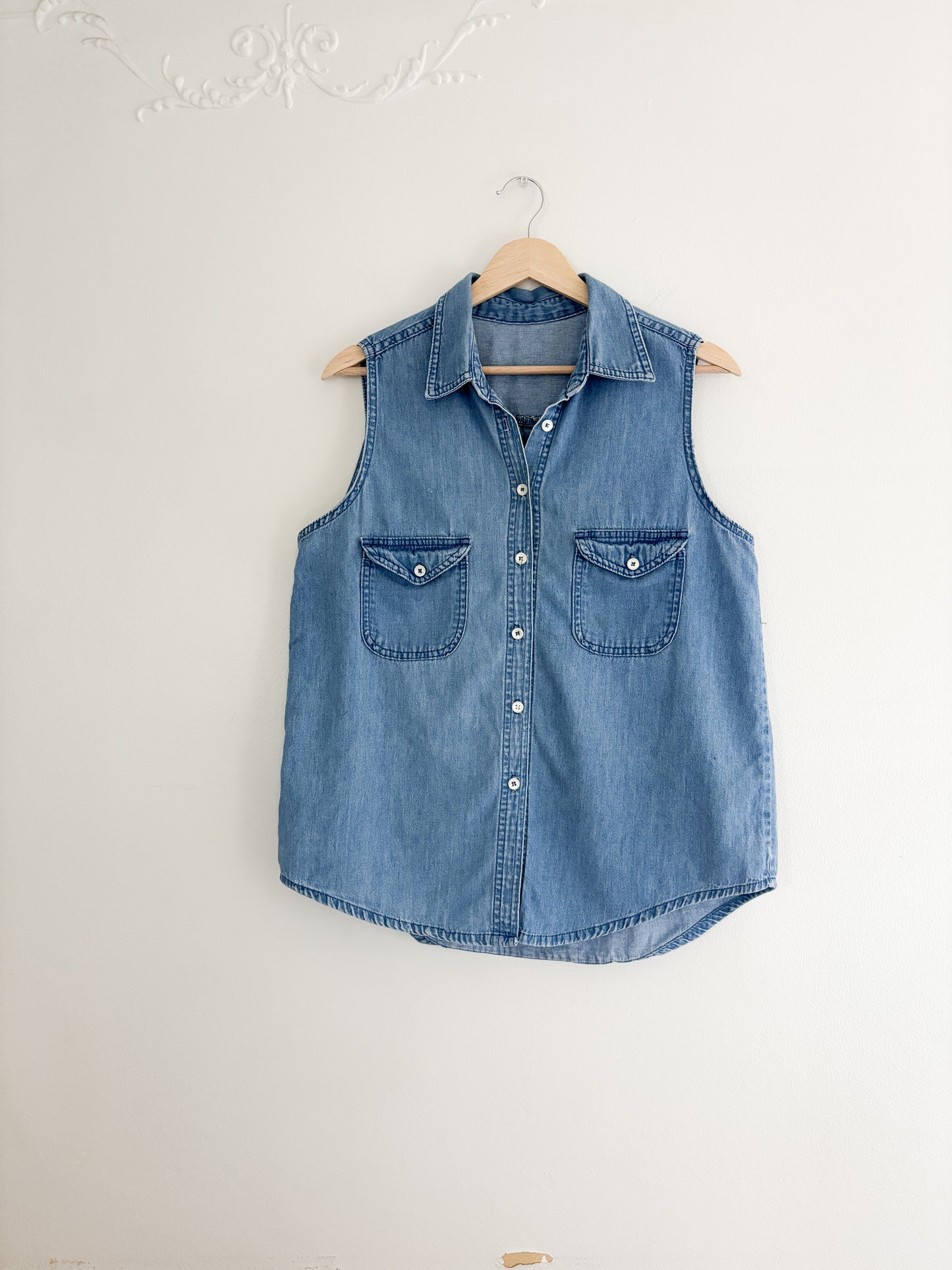 Vintage Denim Tank Top (M/L)