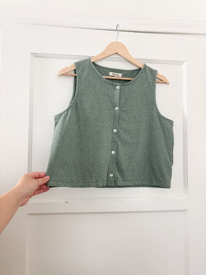 Madewell Button Front Tank (M)