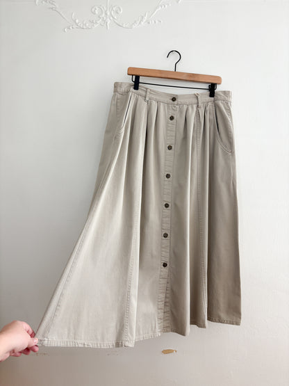 Vintage Khaki Skirt (36/37”)