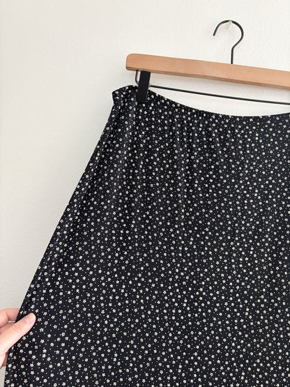 Vintage Floral Maxi Skirt (XL)