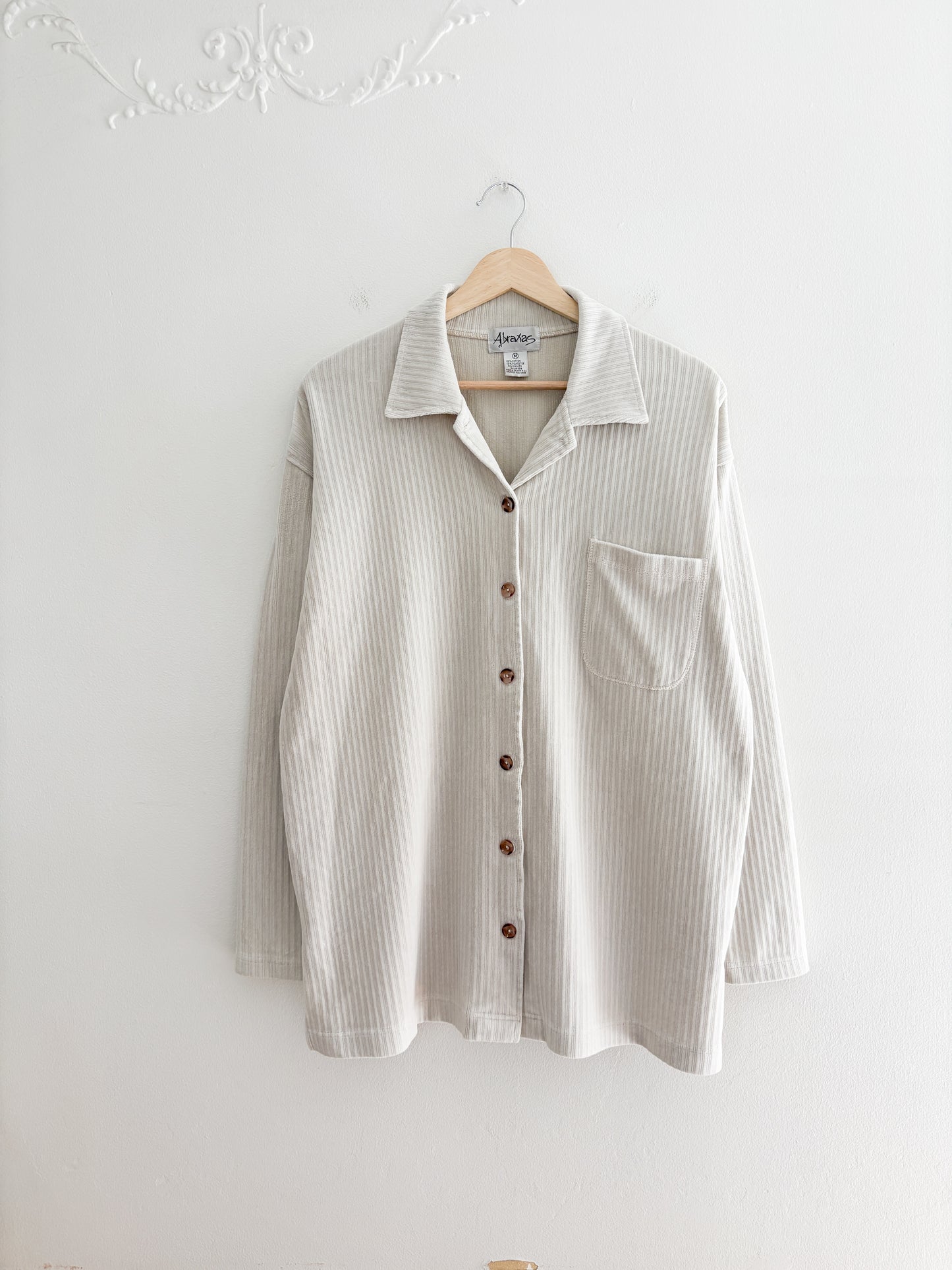 Vintage Chenille Button Up (M)