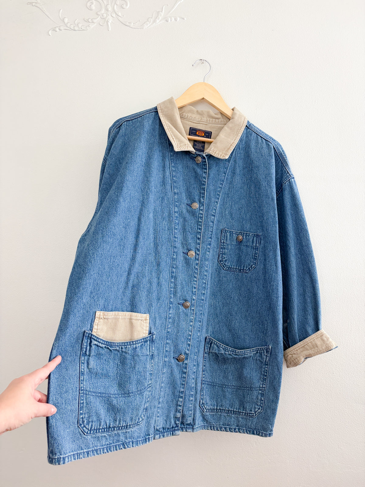 Vintage Route 66 Denim Jacket (L)