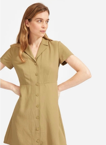 Everlane Olive Collared Dress