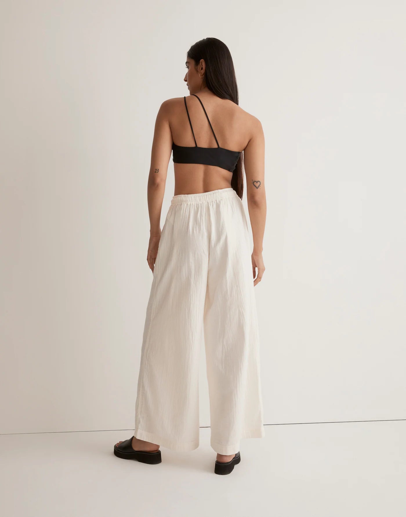 Madewell Gauze Wide Leg Pants (L)