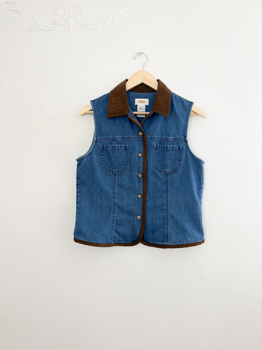 Vintage Talbots Denim Button Up (S)