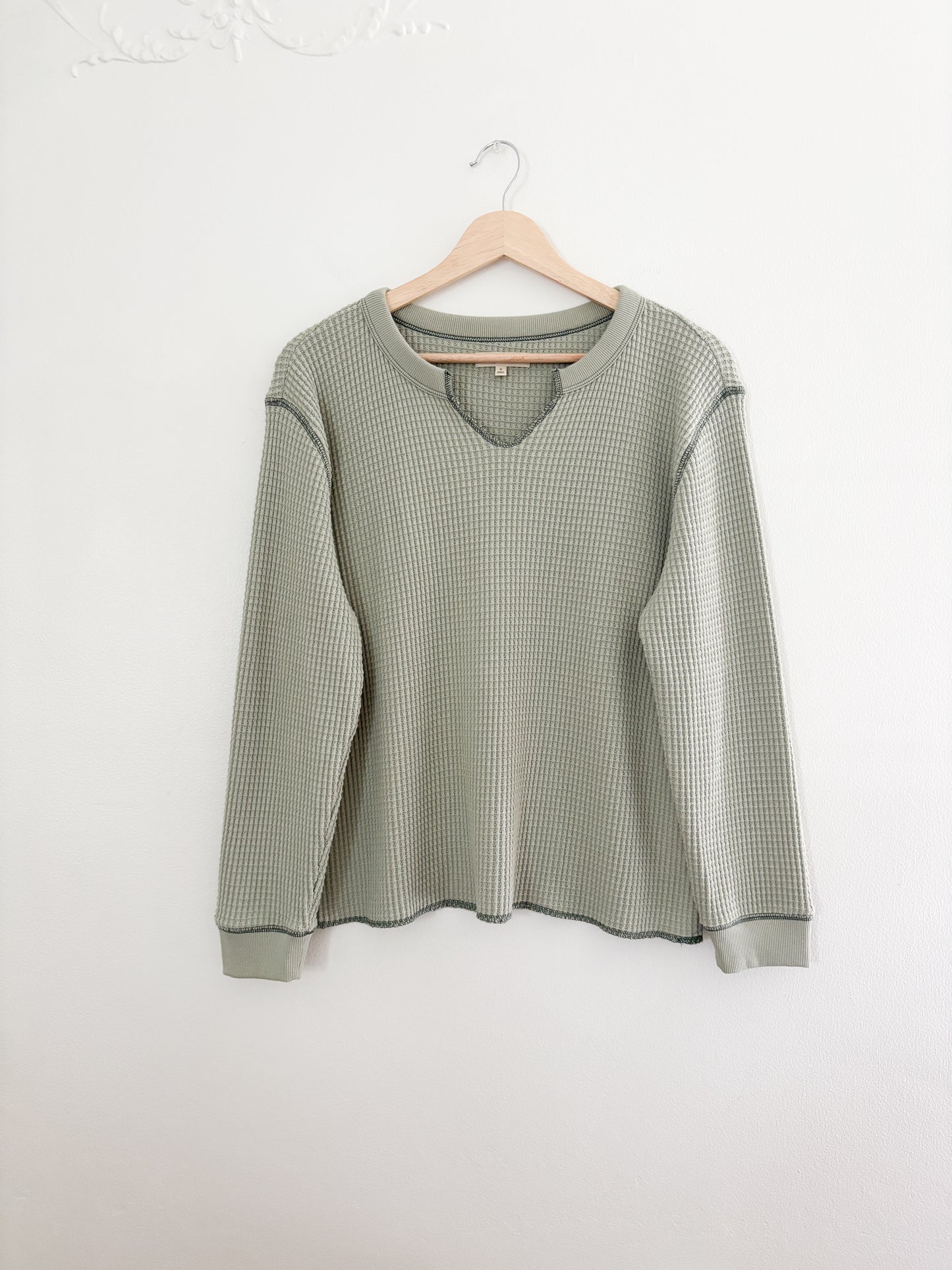 Madewell waffle long sleeve (M)