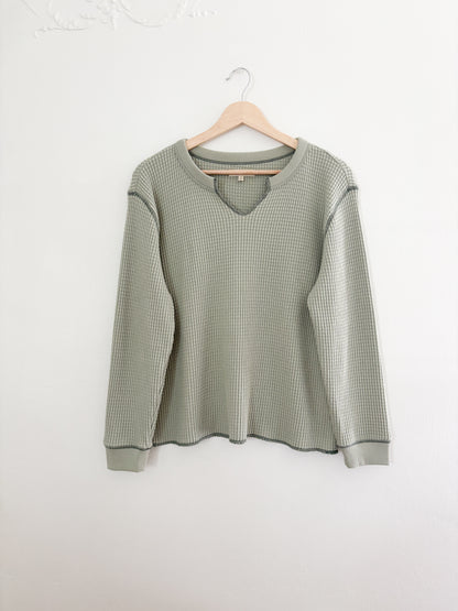 Madewell waffle long sleeve (M)