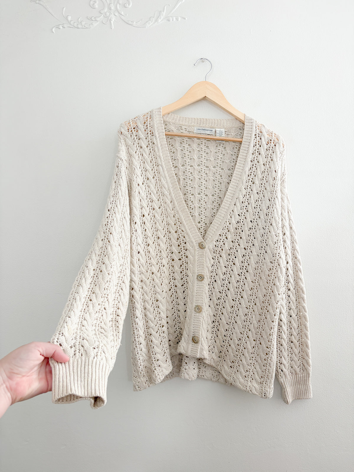 Vintage Liz Claiborne Knit Cardigan 
(S)