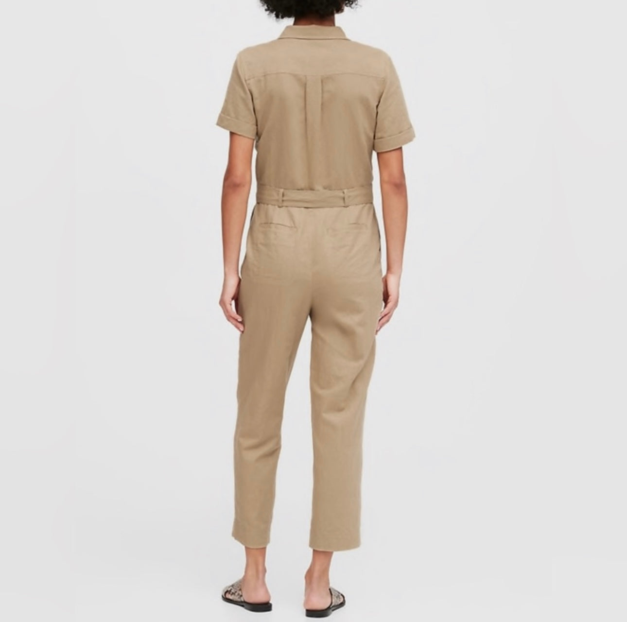Banana Republic Linen Cotton Blend Jumpsuit