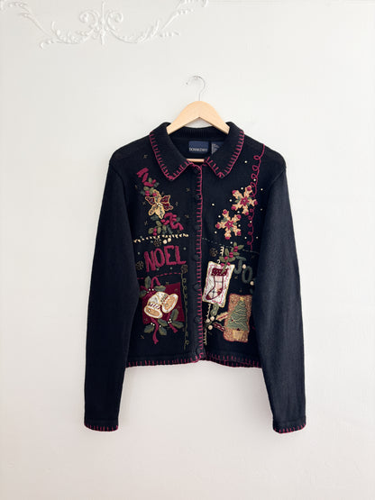 Vintage Noel Festive Cardigan (M)