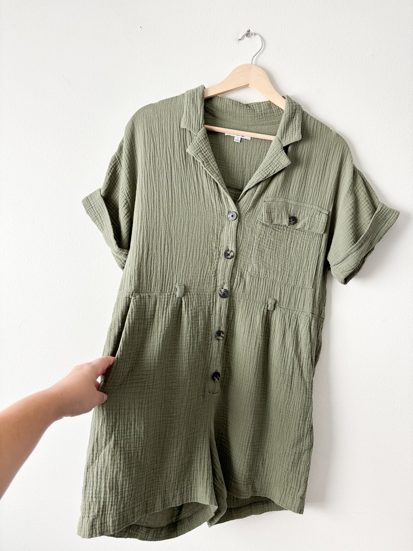 Madewell gauze romper