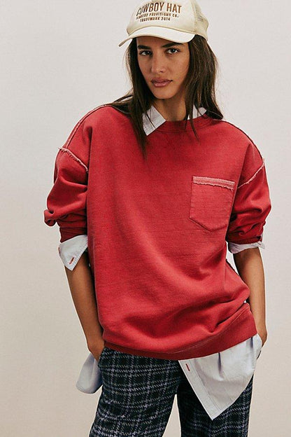 NWT Free People Wallace Pullover (XL)