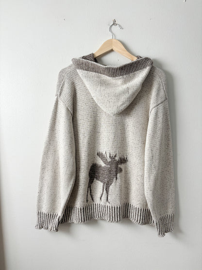 Vintage Moose Hoodie Sweater