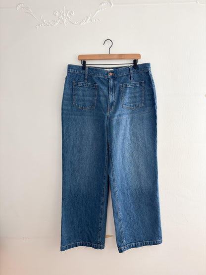 Madewell Perfect Vintage Wide Leg Jeans (33)