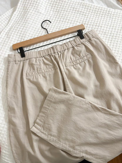 Uniqlo Relaxed Linen Blend Pants (L)