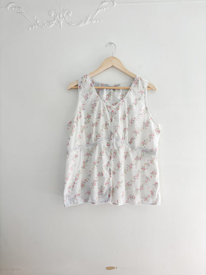 Vintage Laura Ashley Floral Tank Top (M/L)