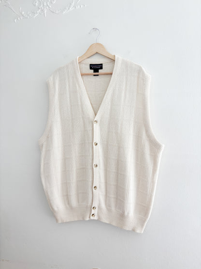 Cream Sweater Vest (XL)