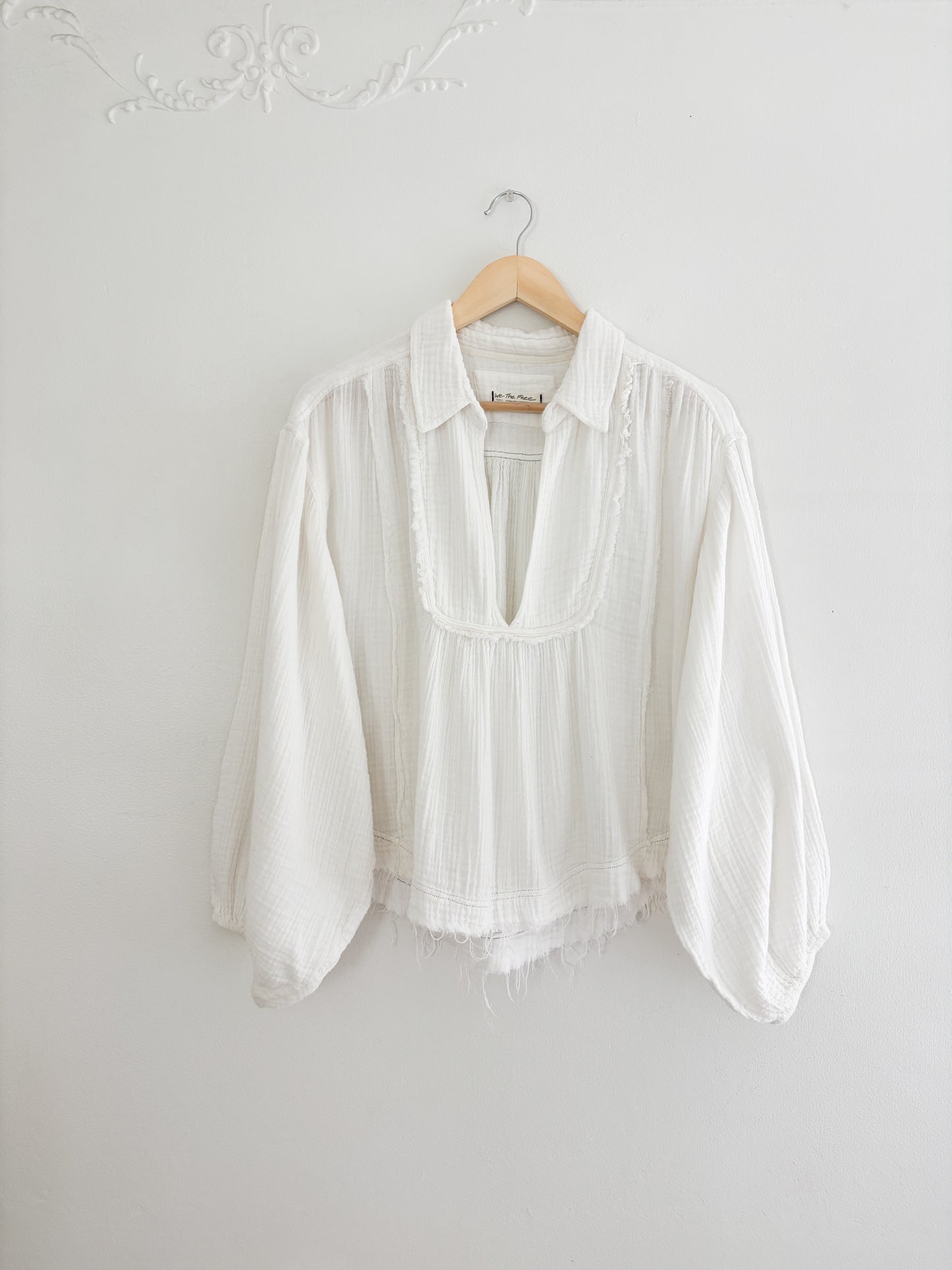 Free People Cozy Dreams Pullover Blouse (S)